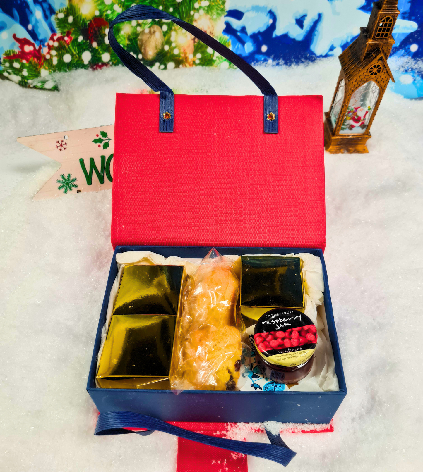 Deluxe Cream Tea Handbag Giftbox I Free Delivery
