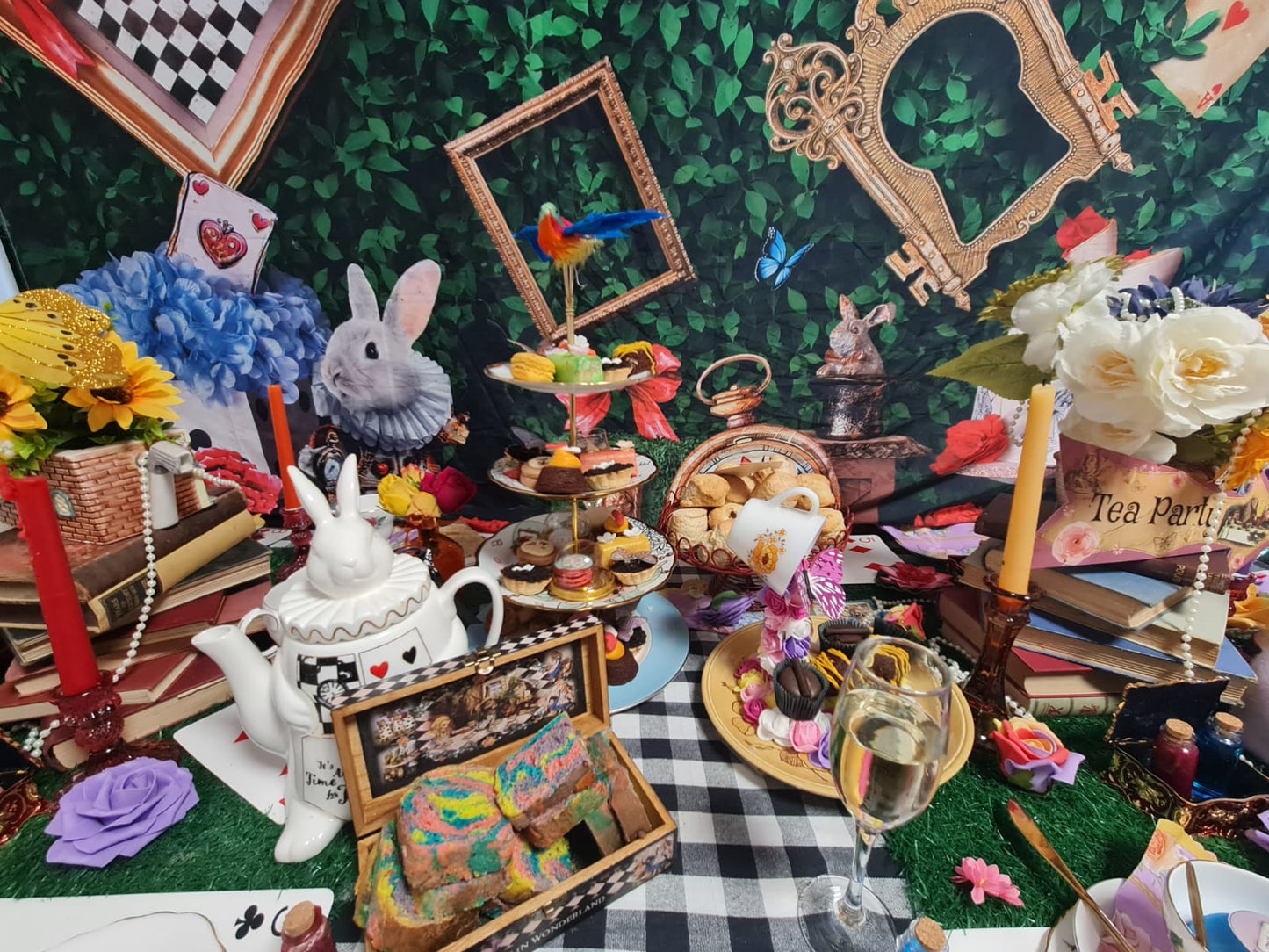 immersive Alice in Wonderland Afternoon Tea Experience - cakery wonderland eventscakery wonderlandcakery wonderlandafternoon teaalicedesserttable25