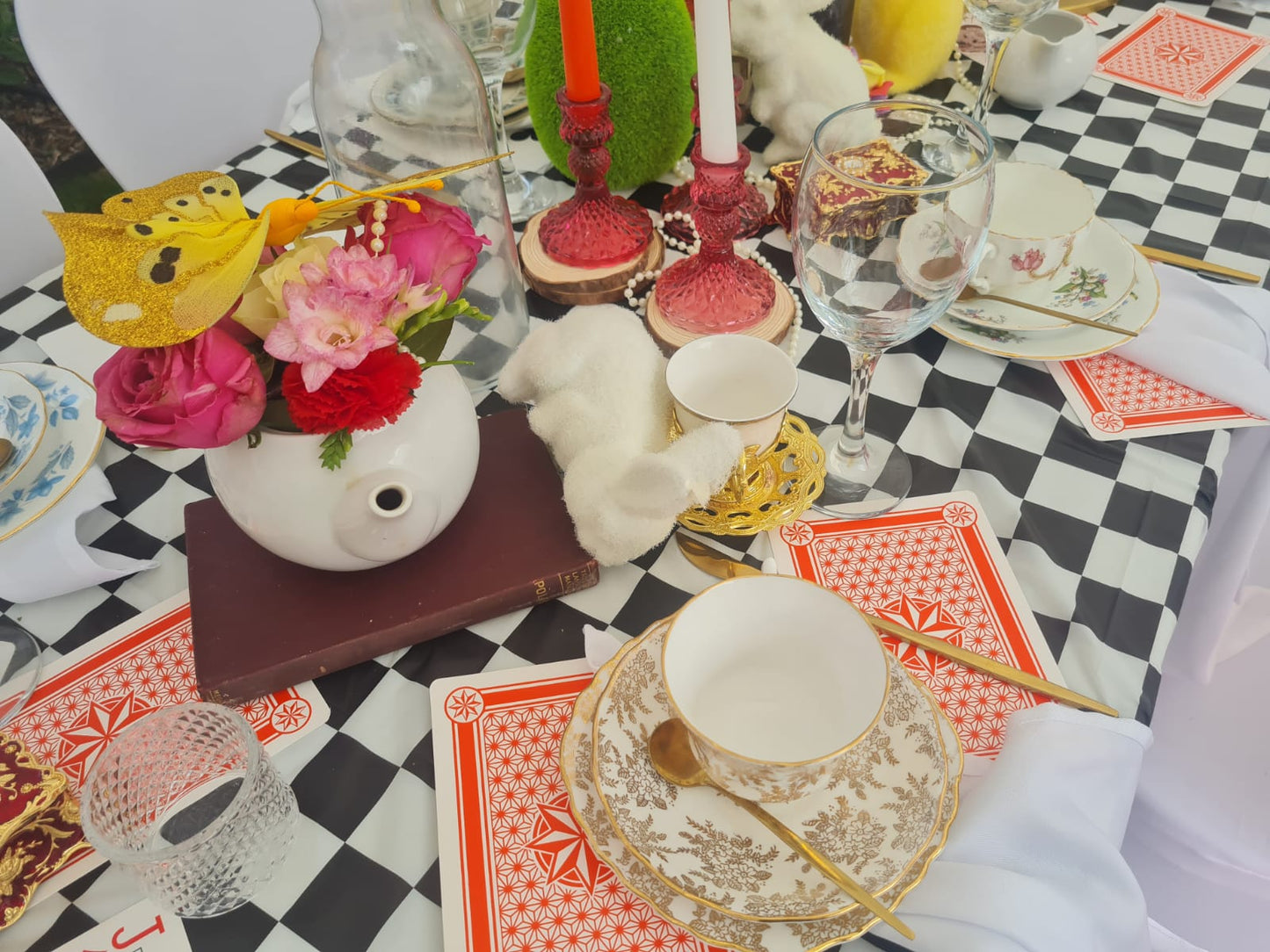 immersive Alice in Wonderland Afternoon Tea Experience - cakery wonderland eventscakery wonderlandcakery wonderlandafternoon teaalicedesserttable27