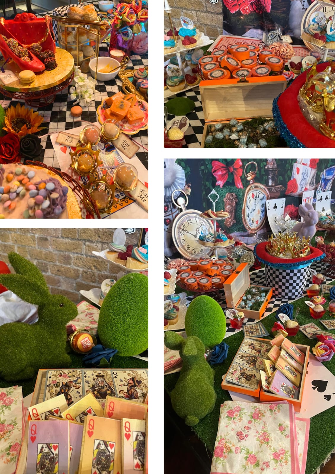 immersive Alice in Wonderland Afternoon Tea Experience - cakery wonderland eventscakery wonderlandcakery wonderlandafternoon teaalicedesserttable28