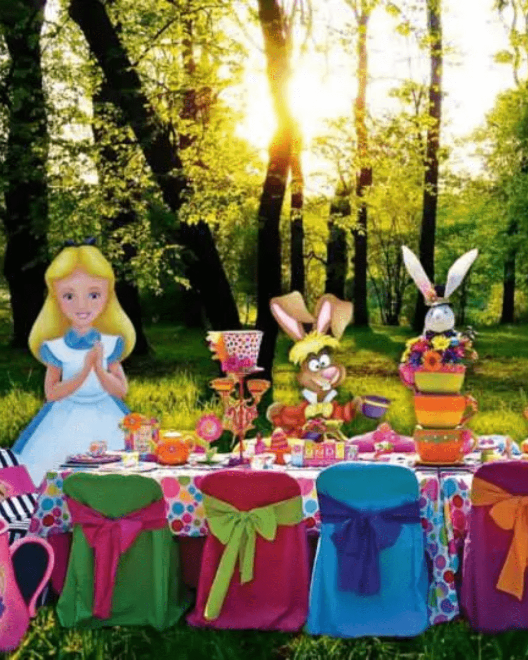 immersive Alice in Wonderland Afternoon Tea Experience - cakery wonderland eventscakery wonderlandcakery wonderlandafternoon teaalicedesserttable26