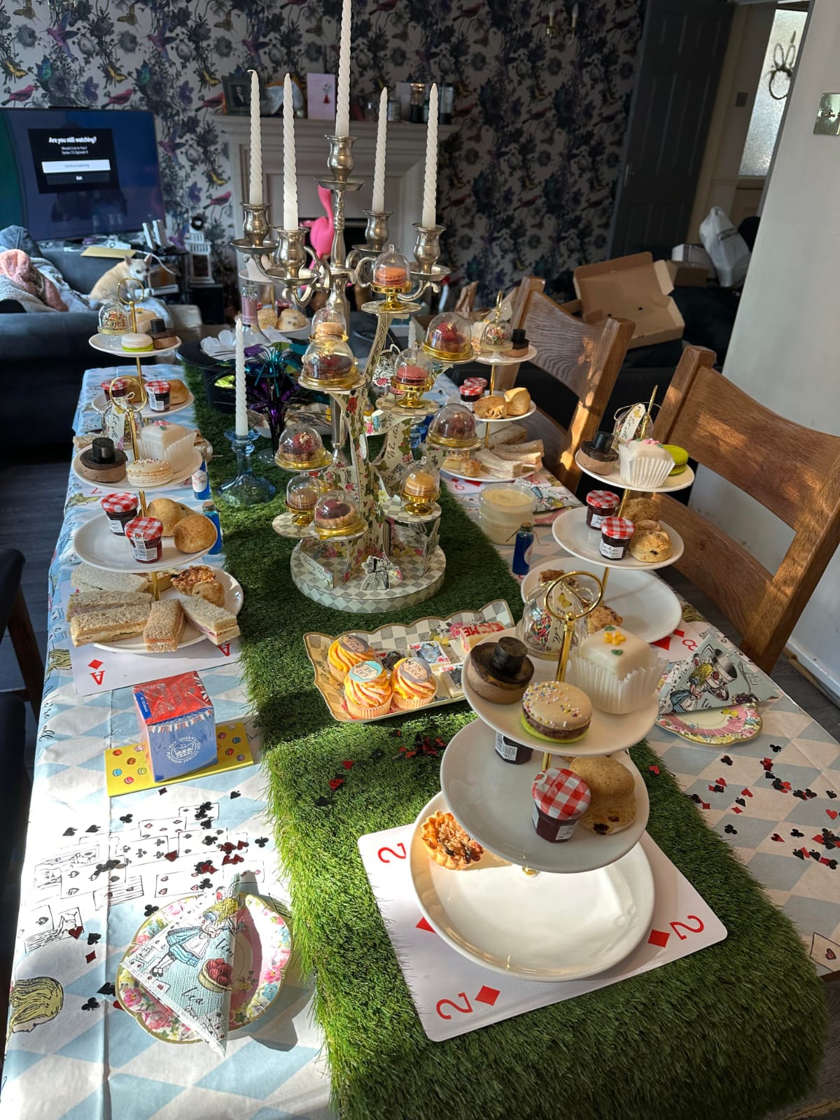 immersive Alice in Wonderland Afternoon Tea Experience - cakery wonderland eventscakery wonderlandcakery wonderlandafternoon teaalicedesserttable25