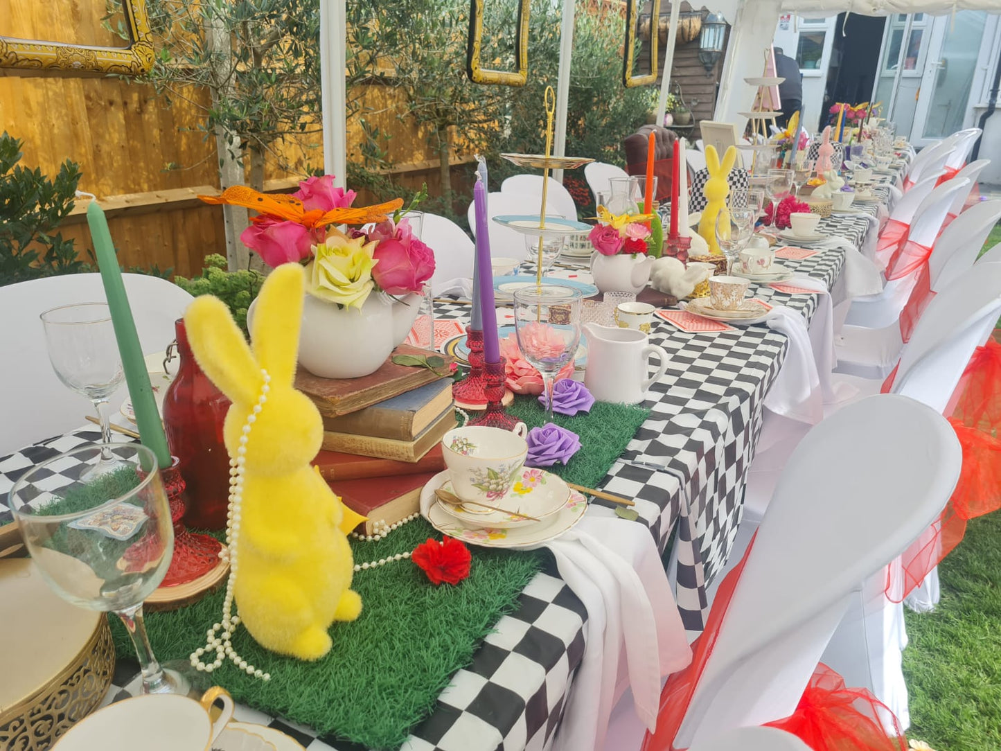 immersive Alice in Wonderland Afternoon Tea Experience - cakery wonderland eventscakery wonderlandcakery wonderlandafternoon teaalicedesserttable28