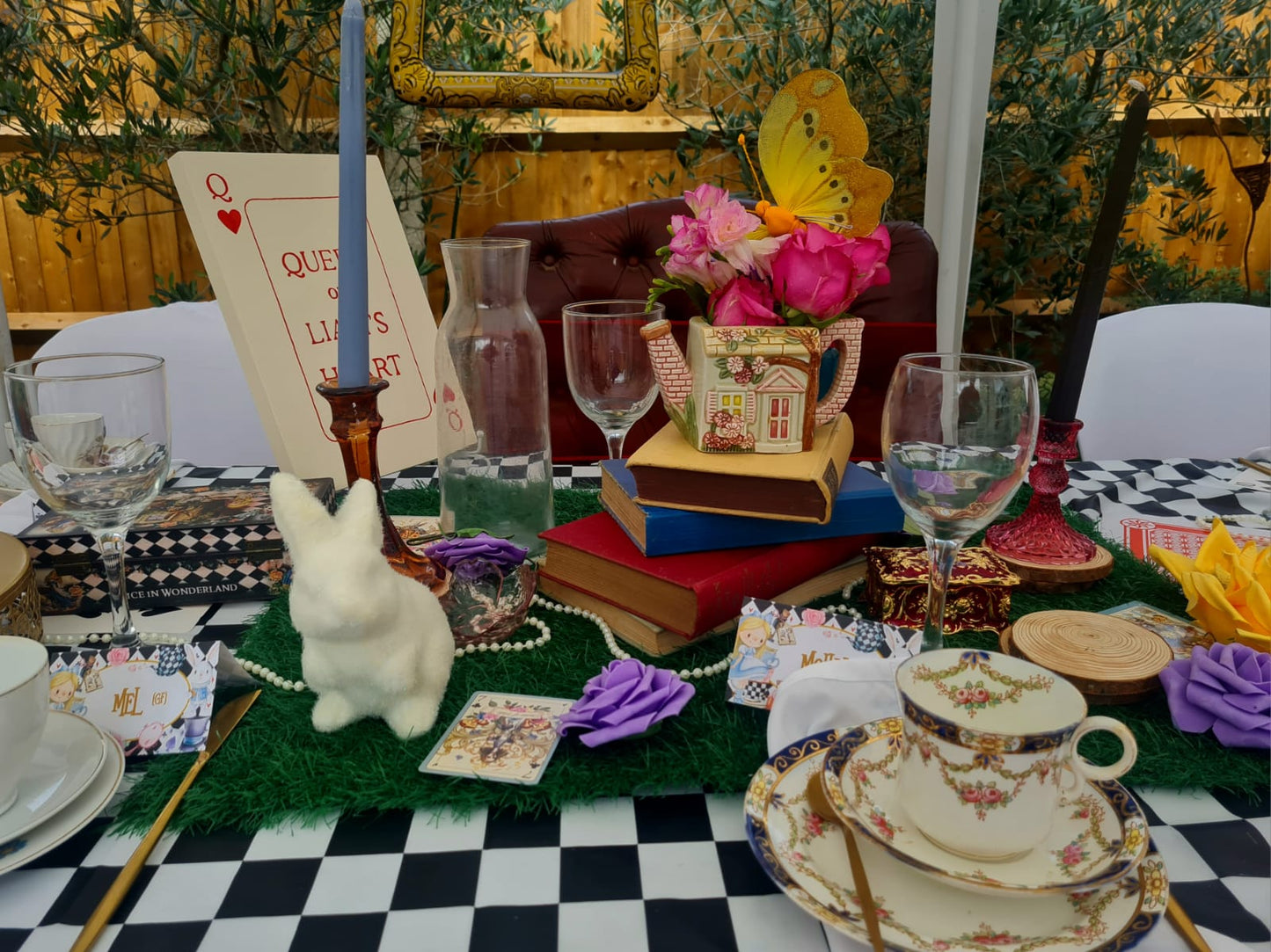 immersive Alice in Wonderland Afternoon Tea Experience - cakery wonderland eventscakery wonderlandcakery wonderlandafternoon teaalicedesserttable27