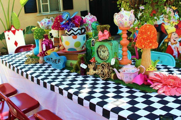 immersive Alice in Wonderland Afternoon Tea Experience - cakery wonderland eventscakery wonderlandcakery wonderlandafternoon teaalicedesserttable26