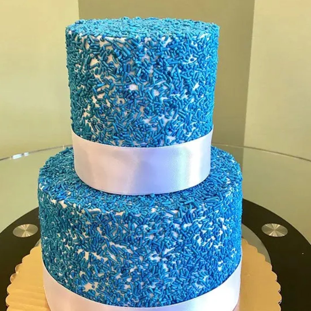 2 Tier stylish sprinkles celebration cake - cakery wonderland - cakery wonderland eventscakery wonderland eventscakery wonderland eventsCakes & Dessert Bars2 tier vanillas sprinkles cake