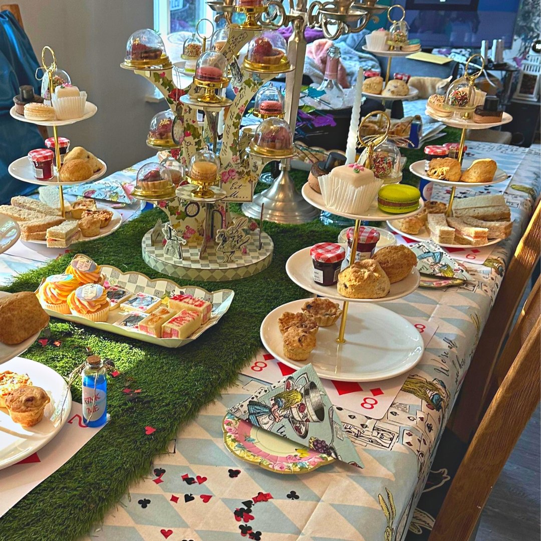 Afternoon Tea Boxes - Alice in Wonderland Tea Party- UK Delivered - cakery wonderland eventscakery wonderland eventscakery wonderland eventsCakesaliceadultafternoontea