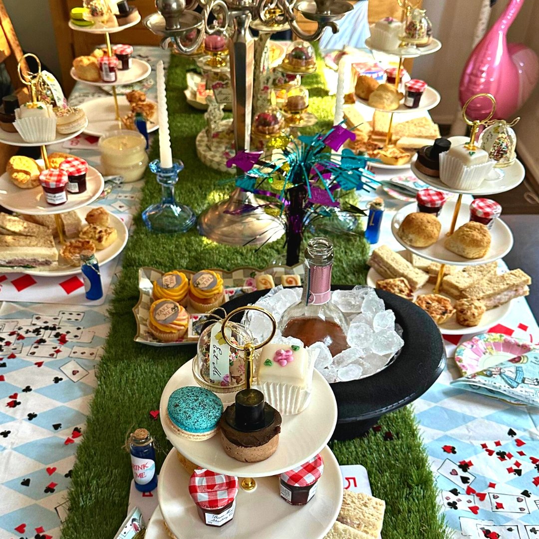 Afternoon Tea Boxes - Alice in Wonderland Tea Party- UK Delivered - cakery wonderland eventscakery wonderland eventscakery wonderland eventsCakesaliceadultafternoontea