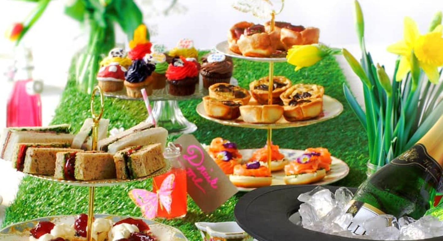 Kids Afternoon Tea Party Box @ home. Alice in Wonderland - cakery wonderland eventscakery wonderland eventscakery wonderland eventsCakesaliceadultdecorBox
