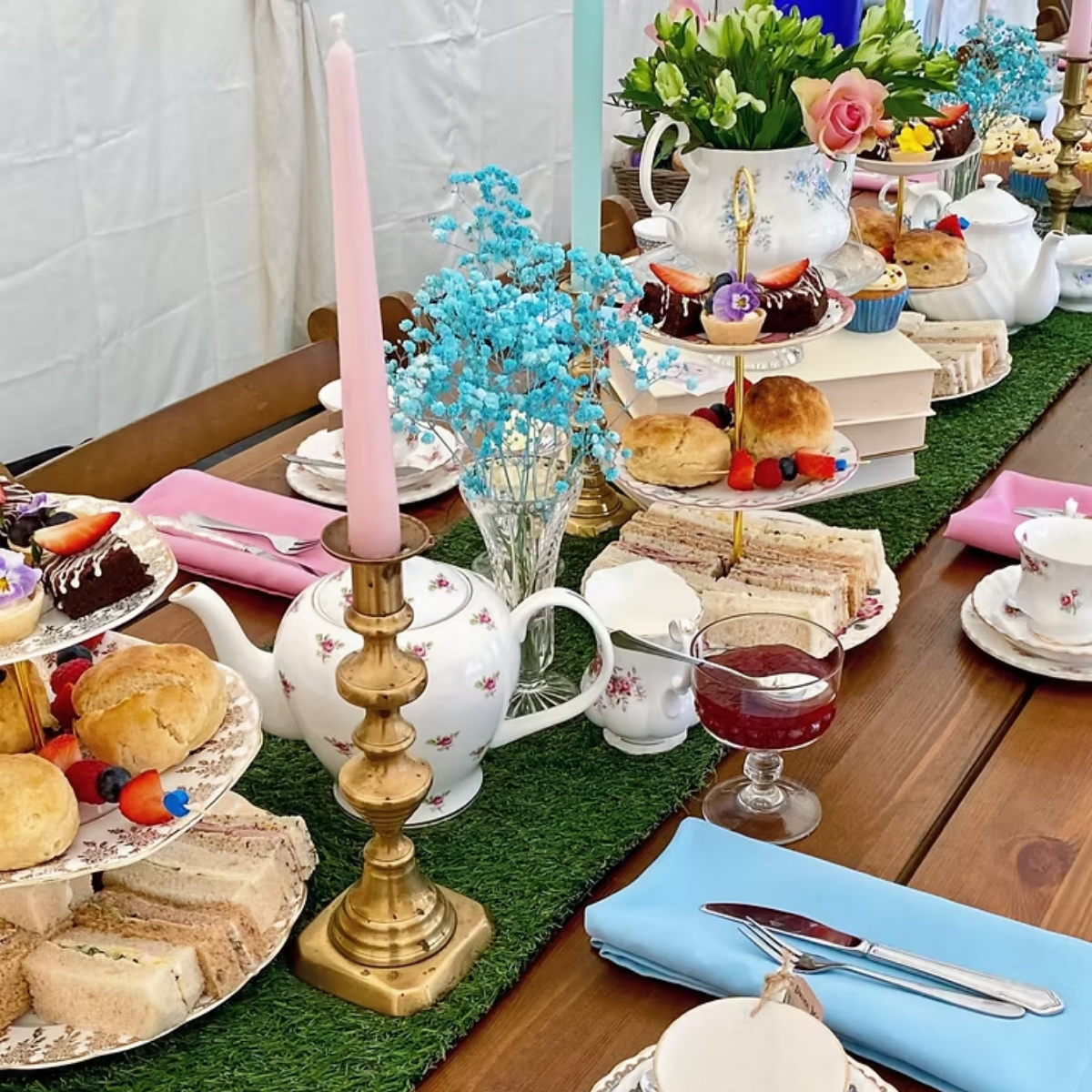 Baby Shower Afternoon Tea Event Catering London & M25 - cakery wonderland eventscakery wonderlandcakery wonderlandafternoon teasw19teacatered