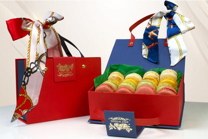 Cakery Wonderland Macaron Handbag Gift Box - cakery wonderland eventscakery wonderland eventscakery wonderland eventsCakes & Dessert BarsHANDBAG RED