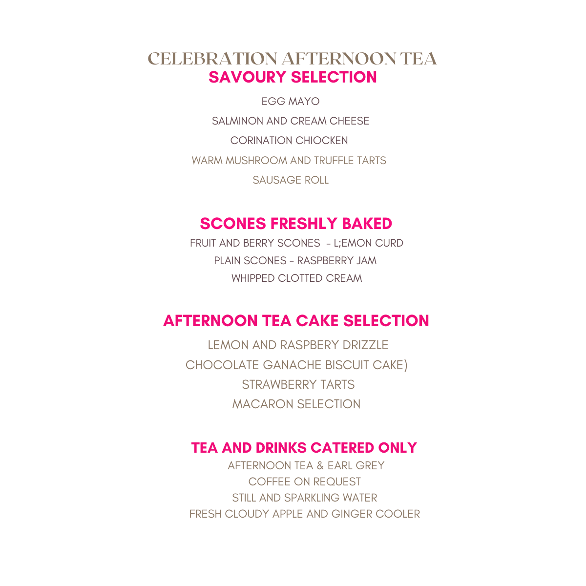 Celebration Afternoon Tea - Event Catering I Delivery in London - cakery wonderland eventscakery wonderlandcakery wonderlandafternoon teacelebrationafternoontea-delivery