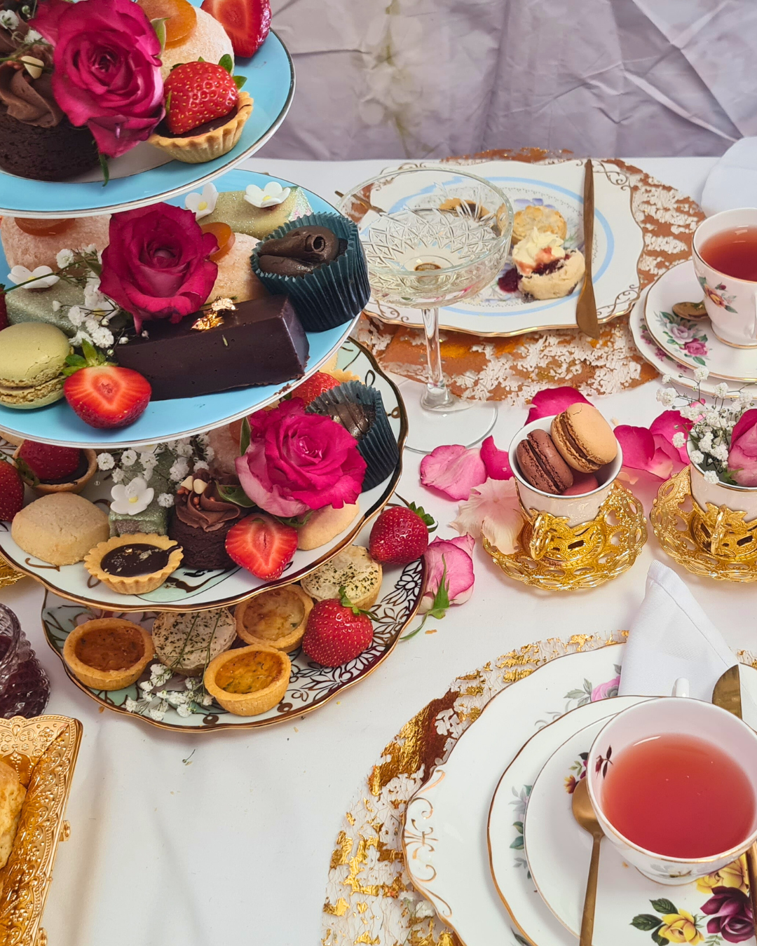 Deluxe Afternoon Tea at Home for 2 or 4 Mainland UK delivery - cakery wonderland eventscakery wonderland eventscakery wonderland eventsafternoon teaMUMTEAFOR2