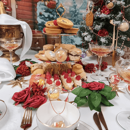 Deluxe Christmas Afternoon Tea Delivered: The Ultimate Festive Gift - cakery wonderland eventscakery wonderland eventscakery wonderland eventsafternoon teacakeryxmasteahandbag
