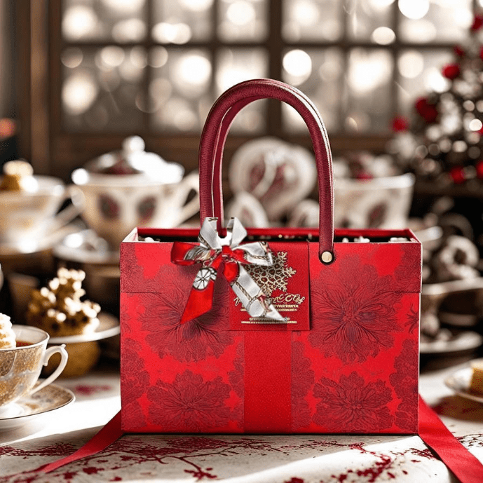 Deluxe Christmas Afternoon Tea Delivered: The Ultimate Festive Gift - cakery wonderland eventscakery wonderland eventscakery wonderland eventsafternoon teacakeryxmasteahandbag