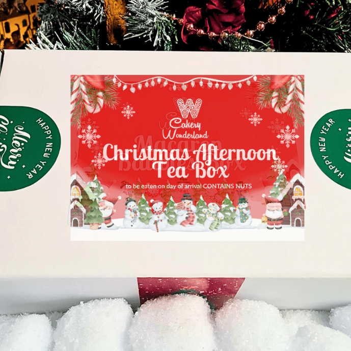 Deluxe Christmas Afternoon Tea Delivered: The Ultimate Festive Gift - cakery wonderland eventscakery wonderland eventscakery wonderland eventsafternoon teacakeryxmasteahandbag