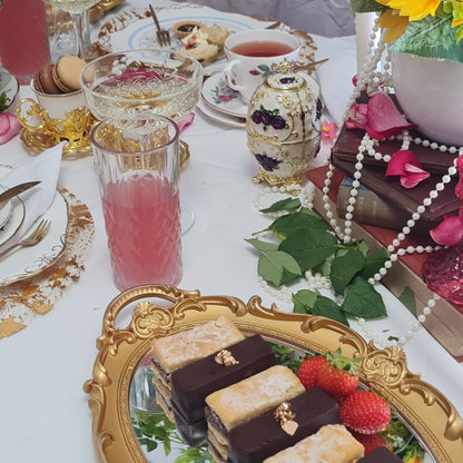 Luxury Vintage Champagne Afternoon Tea At Home Experience - cakery wonderland eventscakery wonderlandcakery wonderlandFood experiencechampagneafternoonteaathome