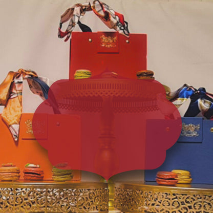 indulge in Sweet Elegance: Macaron Handbag Party Favors
