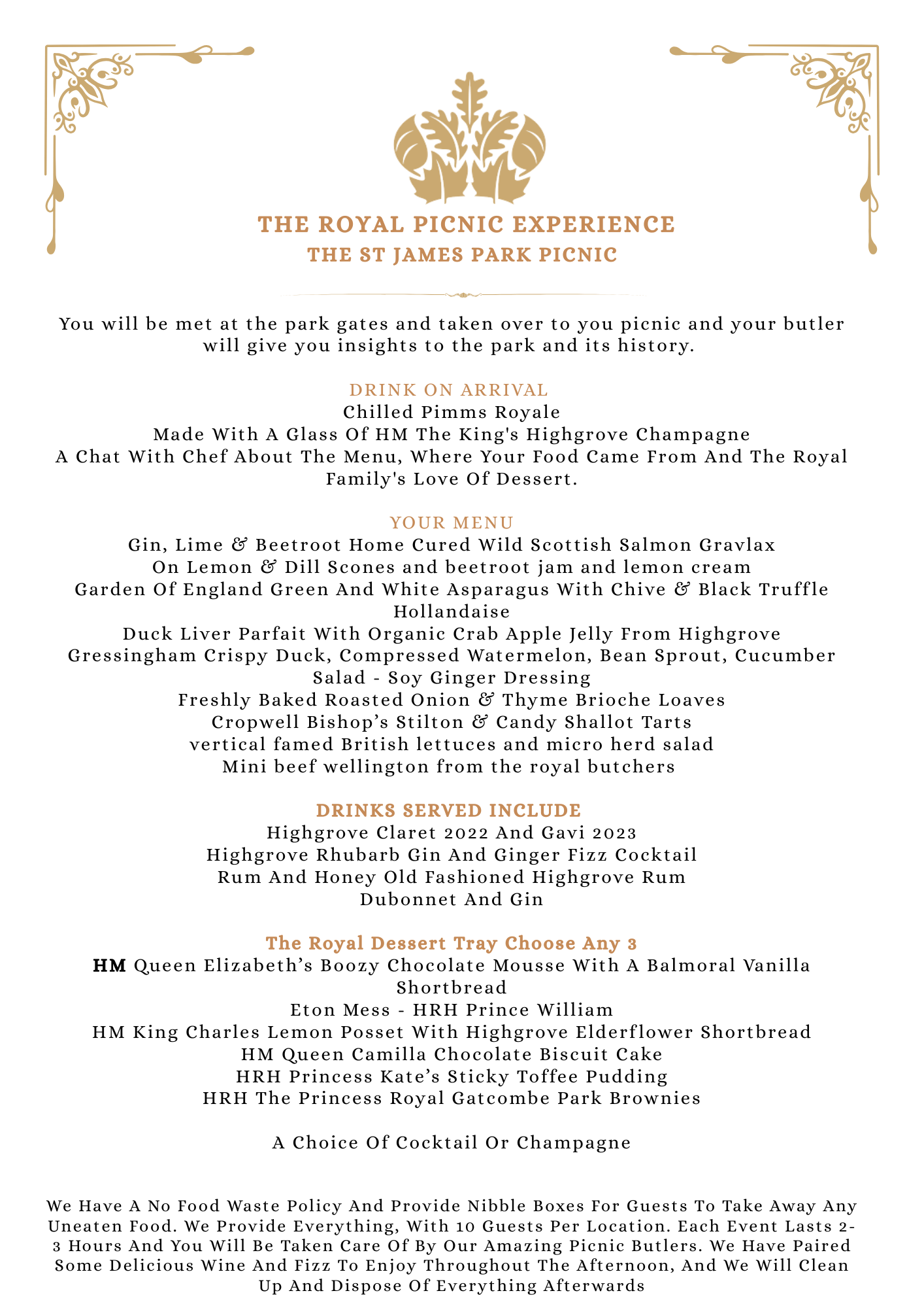 Royal Best of British Picnic in the Heart of London. - cakery wonderland eventsWonderland ExperiencesWonderland ExperiencesFood experience