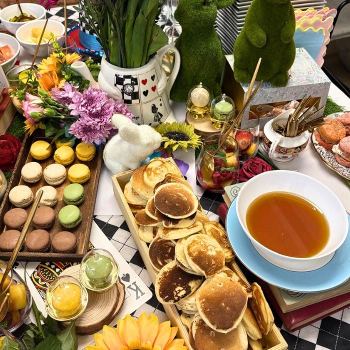 The ultimate Alice in Wonderland Brunch Experience & Menu - cakery wonderland eventscakery wonderlandcakery wonderlandBRUNCHalicedesserttable27