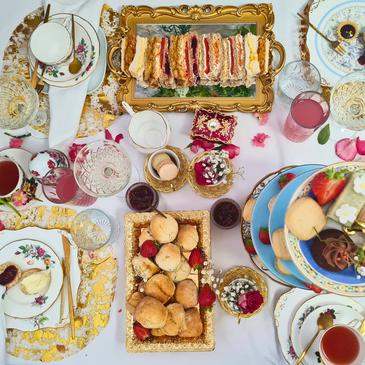 Unlimited Champagne Afternoon Tea Event Catering in London & M25 - cakery wonderland eventscakery wonderlandcakery wonderlandafternoon teacelebrationtea catered