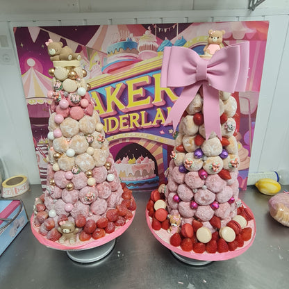 wedding Donut Tower - Cakery wonderland - cakery wonderland eventscakery wonderland eventscakery wonderland eventsdonut walldonuttower30cm