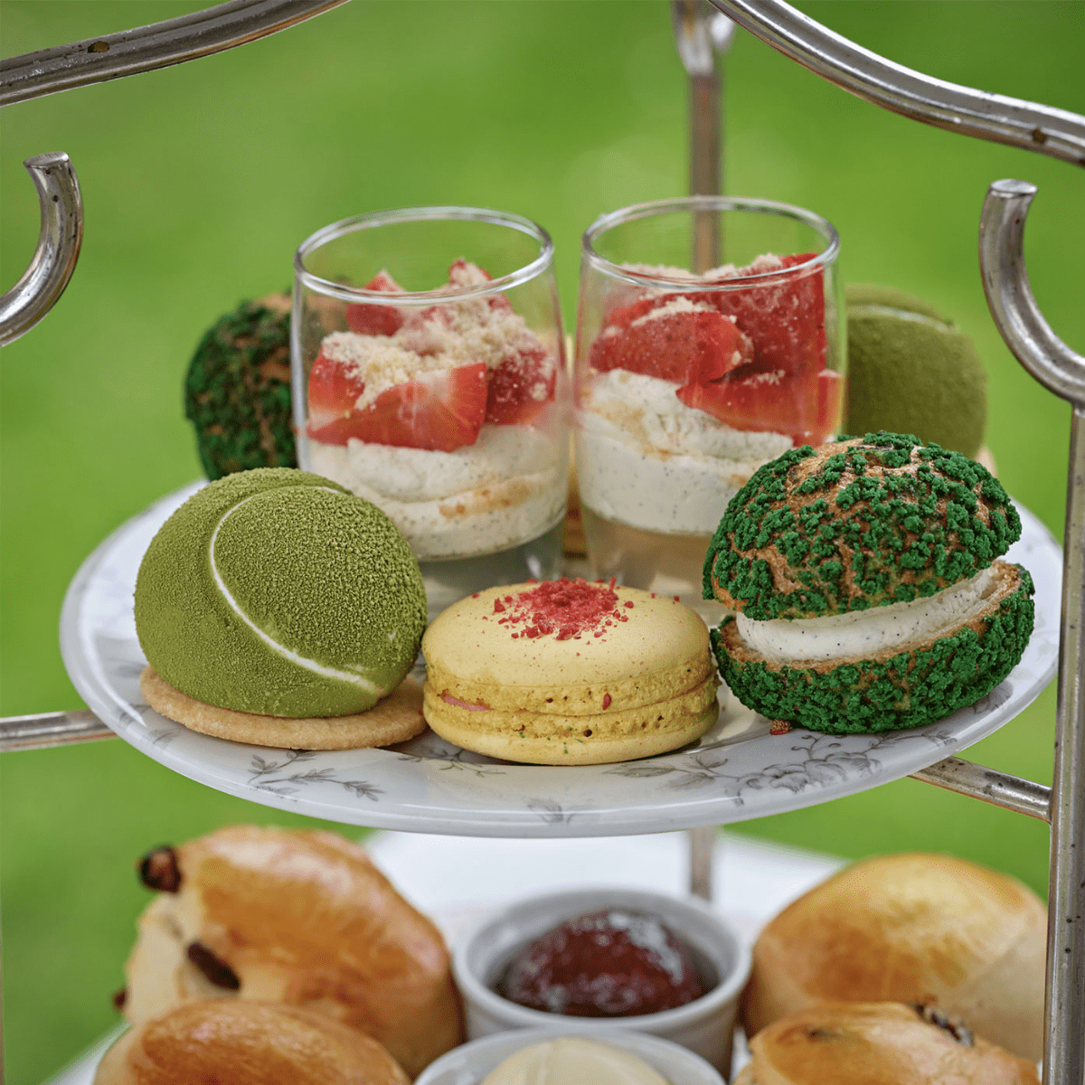 Wimbledon Tennis Afternoon Tea - Event Catering London & M25 - cakery wonderland eventscakery wonderlandcakery wonderlandafternoon teasw19delivedtra