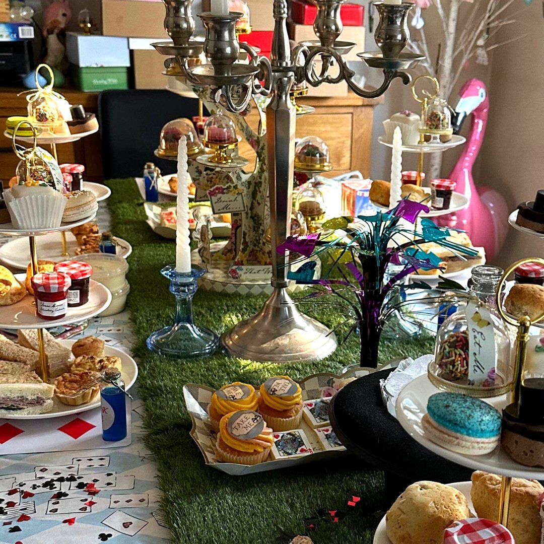Afternoon Tea Boxes - Alice in Wonderland Tea Party- UK Delivered - cakery wonderland eventscakery wonderland eventscakery wonderland eventsCakesaliceadultafternoontea