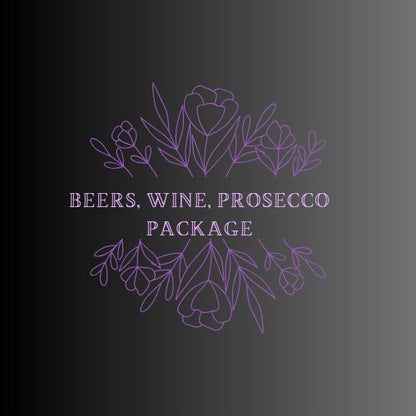 unlimited beer, wine and prosecco for 2 hours 20% for 3 hours and 45% for 4 hours 