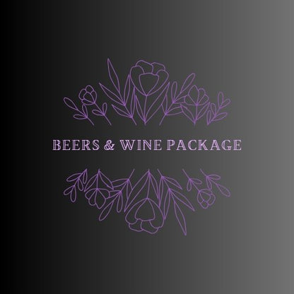 our beers and wine package inclues a choice fo red and white, 2 beers and a cidre 