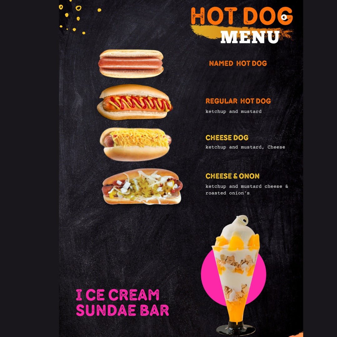 Personlised Hog dogs & Ice Cream Saunde Bar - cakery wonderland eventsCakery Wonderland EventsCakery Wonderland EventsHogdogs&IceCreamSaundeBar