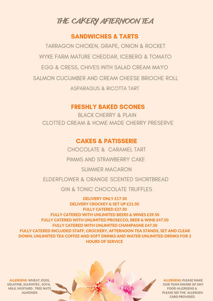 The Cakery Afternoon Tea - cakery wonderland eventscakery wonderlandcakery wonderlandfood hamperdeluxeafternoontea-delivery